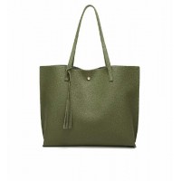 Women's Soft Faux Leather Tote Shoulder Bag